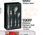 Platinum Stainless Steel Cutlery Set-24 Piece Per Set