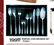Stainless Steel Tableware Set-45 Piece Per Set