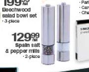Spain Salt & Pepper Mills-2 Piece Per Set