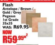 Flash Antelope/Brown/Gold/Grey Pegasus Ist Grade 35 x 35-per sqm