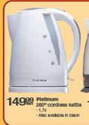 Platinum 360 Degree 1.7Ltr Cordless Kettle