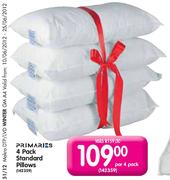 Primaries Standard Pillows-4 Pack 