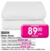 Sheraton Winter Sheet Double-Each