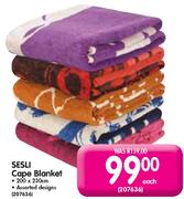 Sesli Cape Blanket-200x230cm Each