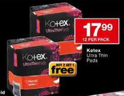 Kotex Ultra Thin Pads-12 per pack