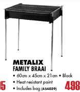  Metalix Family Braai-60cmX45cmX21cm