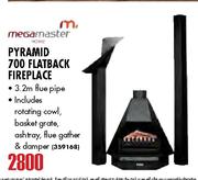 Mega Master Pyramid 700 Flatback Fire Place 