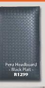 Peru Headboard-Black Plait