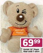 Gothik 15" Plush Bear With T Shirt