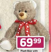 Plush Bear With Bow-57cm