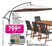 Terrace Leisure 3m Cantilever Umbrella