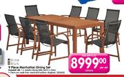 Terrace Leisure 9 Piece Manhattan Dining Set