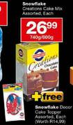 Snowflake Creations Cake Mix-740gm/800gm-Each