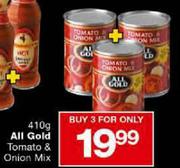 All Gold Tomato & Onion Mix-3 x 410gm