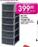 Big Jim 6 Drawer storage set