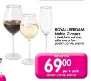 Royal Leerdam Noble Glasses-Per 4 Pack