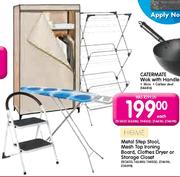 Home Metal Step Stool Or Mesh Top Ironing Board-Each