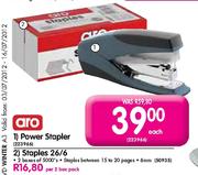 Aro Power Staples 26/6-Per 2 Box Pack