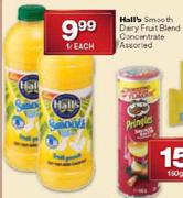Hall's Smooth Dairy Fruit Blend Concentrate Assorted-1l Each