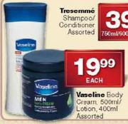 Vaseline Body Cream-500ml/Lotion-400ml Each