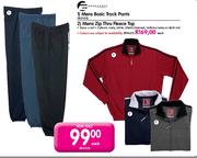 Endurance Mens Zip Thru Fleece Top-Each