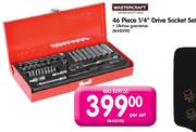 Mastercraft 46 Piece 1/4" Drive Socket Set-Per Set