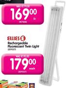 Ellies Rechargeable Fluorescent Twin Light-Each