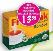 Freshpak Rooibos Tagless Teabags-80's