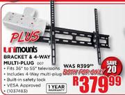 Unimounts Bracket & 4-Way Multi-Plug (007)