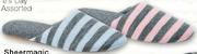 Sheermagic Ladies' Slippers Assorted Colours Sizes 3-8 Per Pair
