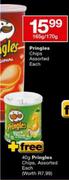 Pringles Chips Assorted-165g/170g Each + Free 40g Pringles Chips Assorted Each