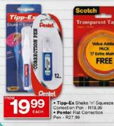 Pentel Flat Correction Pen