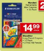 Staedtler Long Pencil Crayons-10 Pack+2 Free 