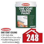 Plascon One Coat Ceiling Malt White-5Ltr
