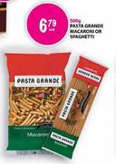 Pasta Grande Macaroni or Spaghetti-500gm Each