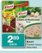Knorr Packet Soup Assorted-Each