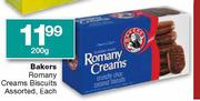Bakers Romany cream Biscuits Assorted-200gm