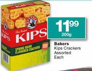 Bakers Kips Crackers Assorted Each-200g