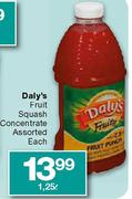 Daly's Fruit Squash Concentrate Assorted-1.25ltr