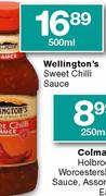 Wellington's Sweet Chilli Sauce-500ml