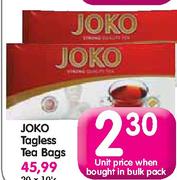 Joko Tagless Tea Bags-Unit Price When Bought In Bulk Pack