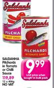 Saldanha Pilchards In Tomato Or Chilli Sauce-12 x 400g