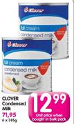 Clover Condensed Milk-6 x 385g Each