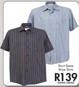 Short Sleeve Stripe Shirts 