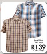Short Sleeve Check Shirts