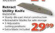 Razor Retract Utility Knife (RAZ65030)