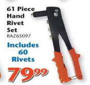 Hand Rivert Set-61 Piece (RAZ65097)