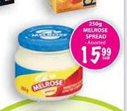 Melrose Spread Assorted-250g Each
