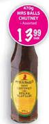 Mrs Balls Chutney-470g Each