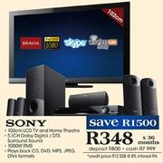Sony FHD LCD TV-102cm & Home Theatre 5.1CH Dolby Digital/DTS Surround Sound-1000W RMS